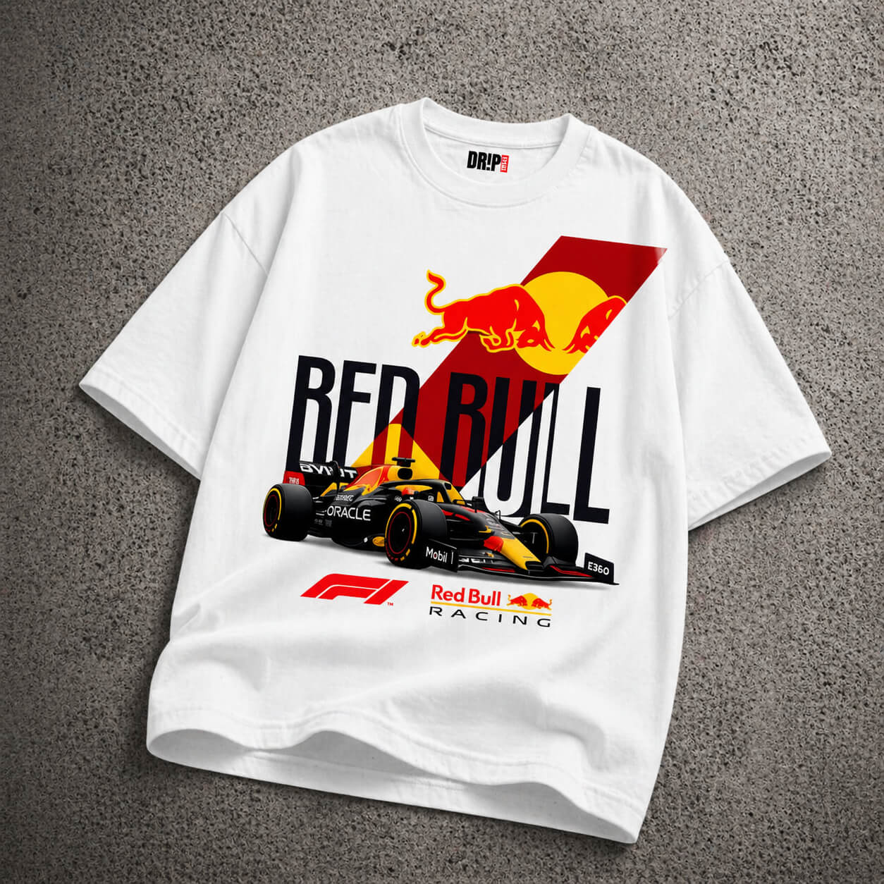 REDBULL RACING OVERSIZED WHITE T-SHIRT