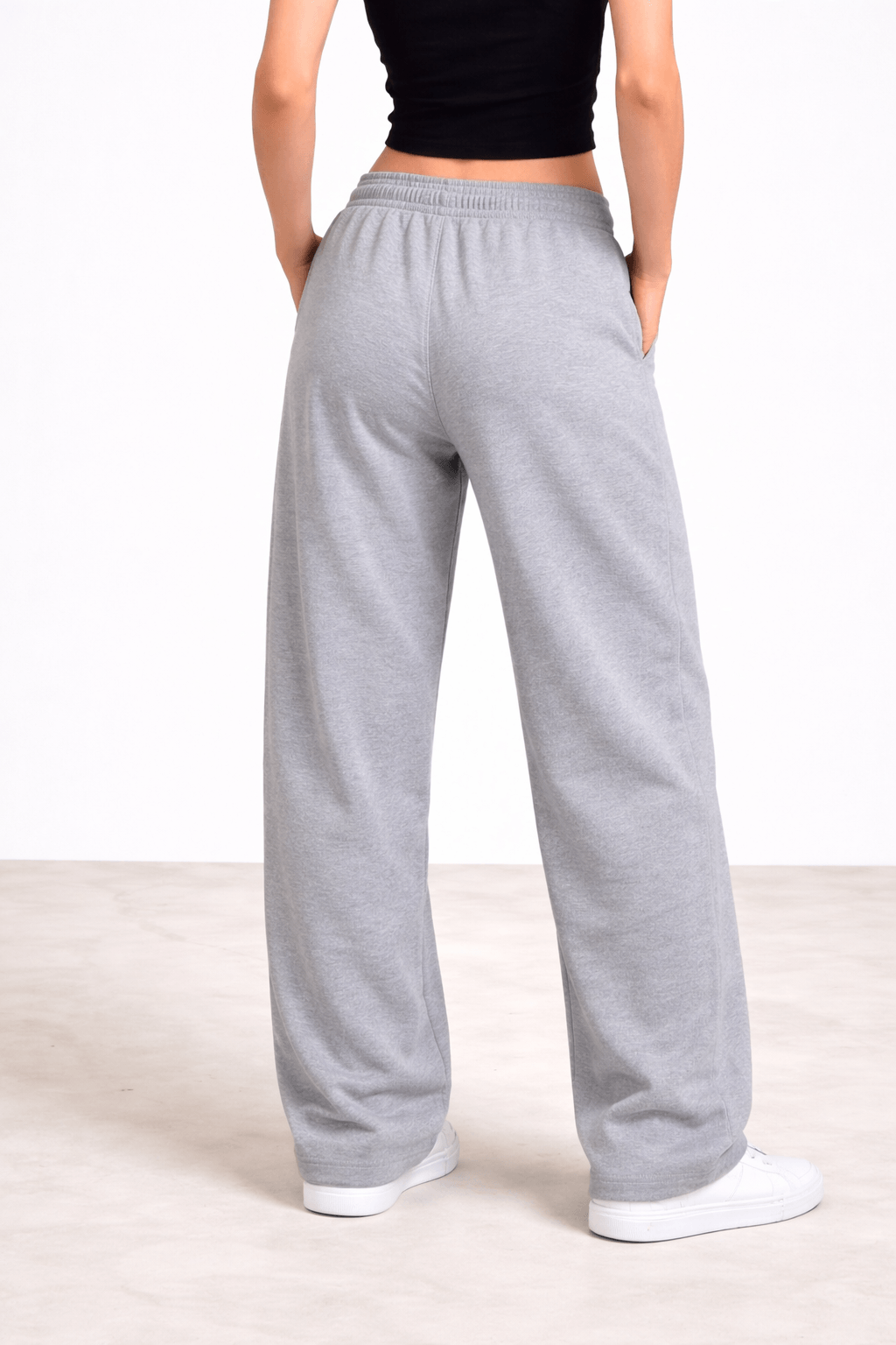 WOMEN'S LOOSE FIT HEATHER GREY TROUSER