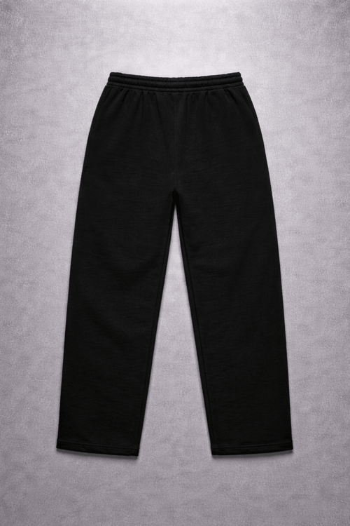 COSMIC STAR LOOSE FIT BLACK TROUSER