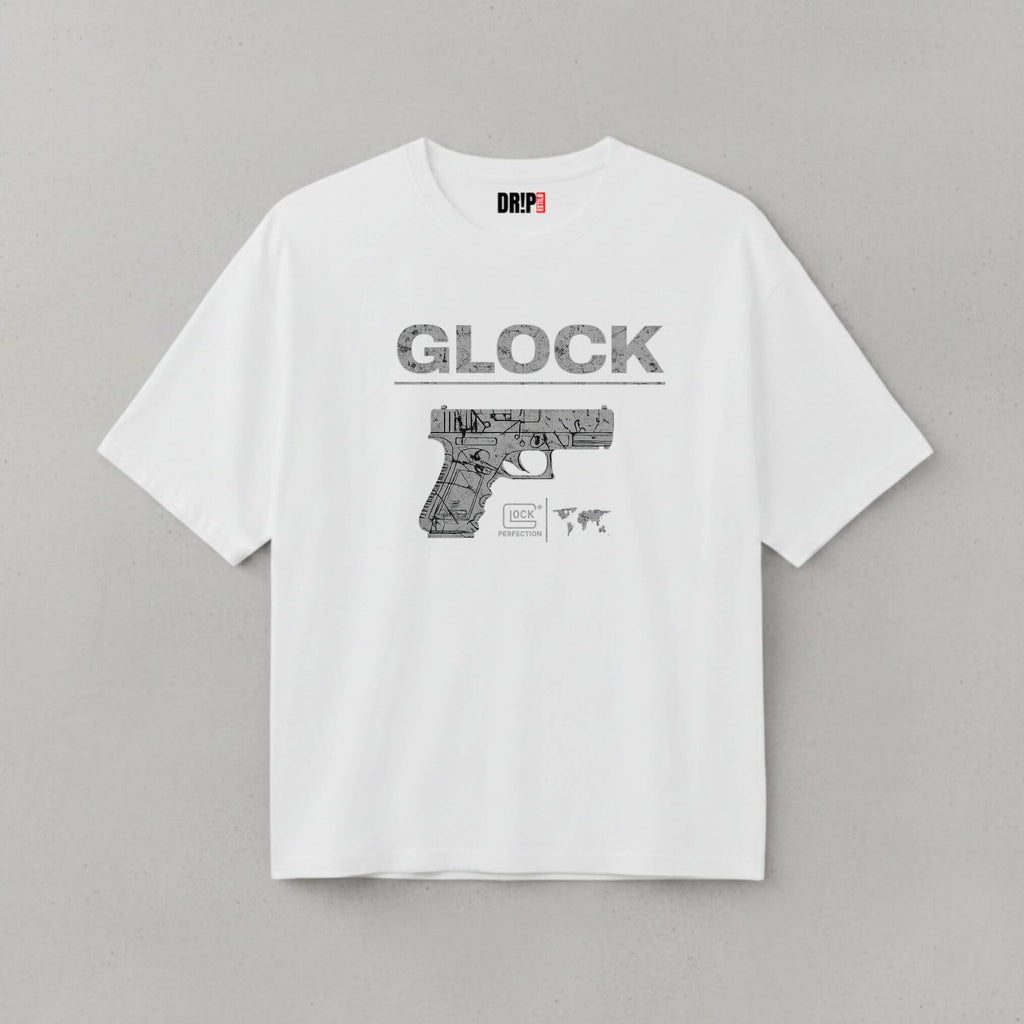 GLOCK OVERSIZED WHITE TEE