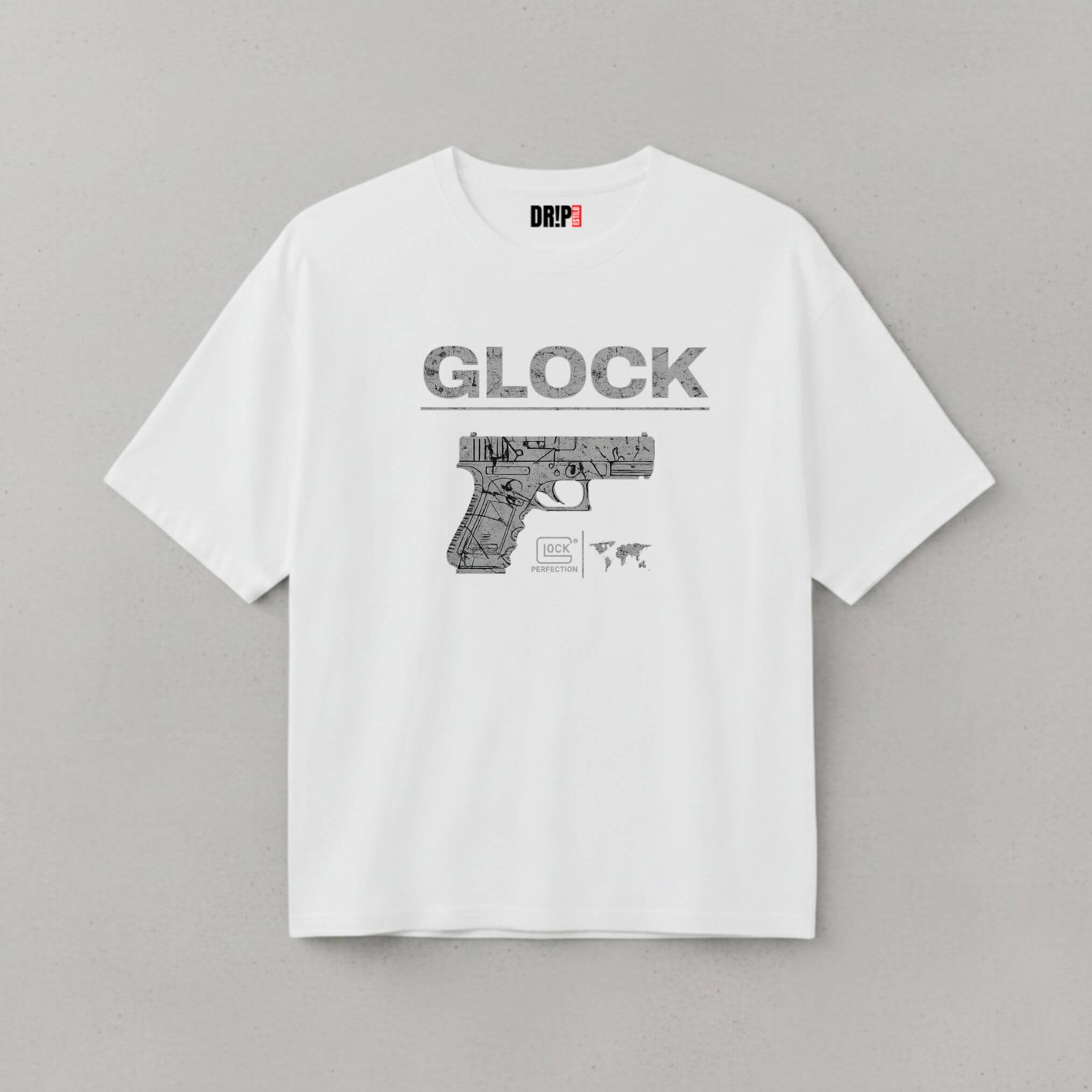 GLOCK OVERSIZED WHITE TEE