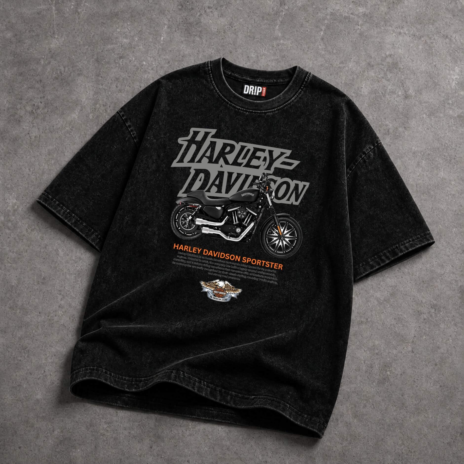 HARLEY-DAVIDSON SPORTSTER ACID WASH TEE