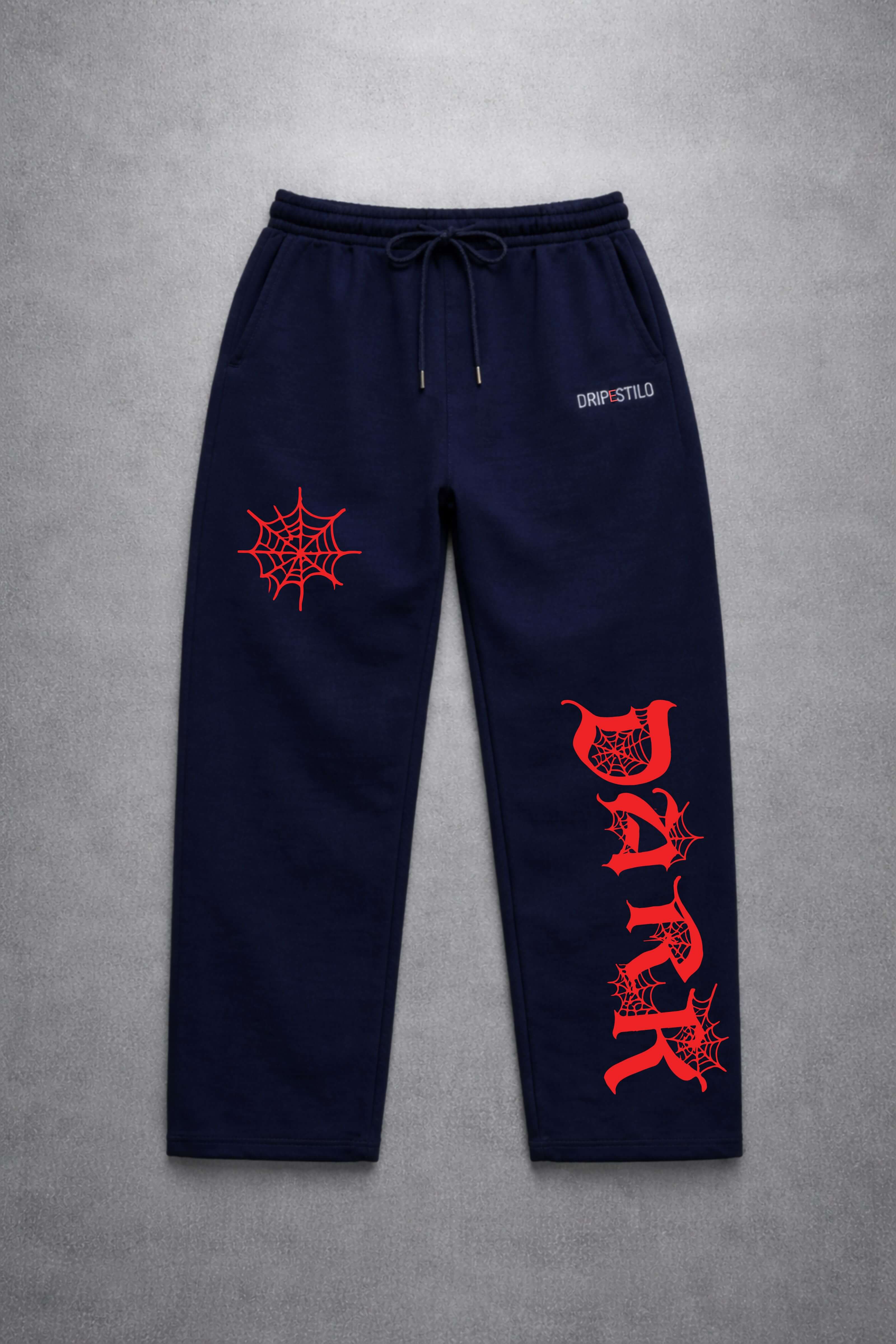 INFERNO WEB NAVY BLUE LOOSE FIT TROUSER