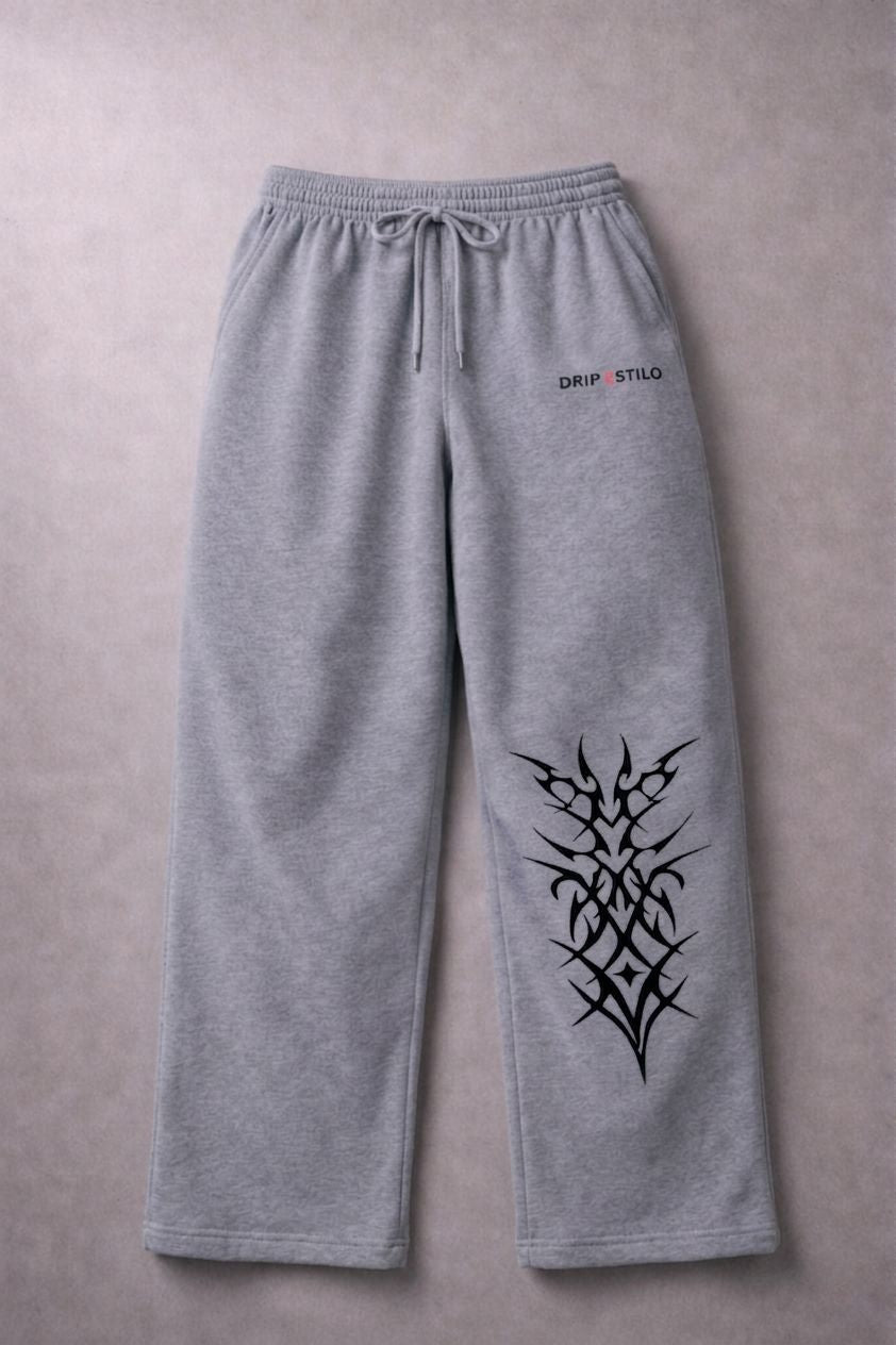 NIGHTSTRIKE HEATHER GREY LOOSE FIT TROUSER