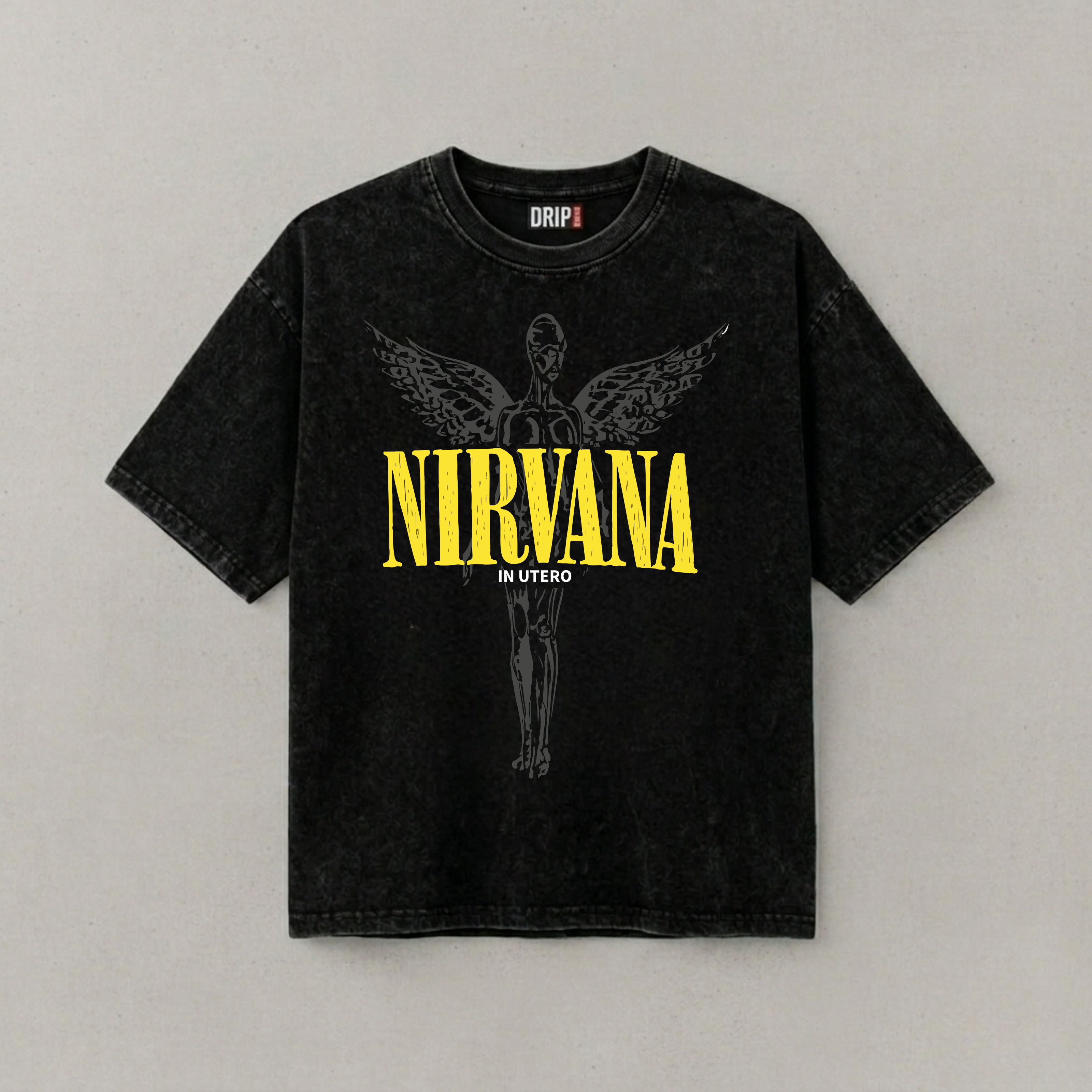 NIRWANA ACID WASHED T-SHIRT