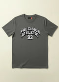 PRECISION ATHLETIC REGULAR FIT STEEL GREY GRAPHIC T-SHIRT