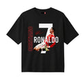 RONALDO OVERSIZED BLACK T-SHIRT