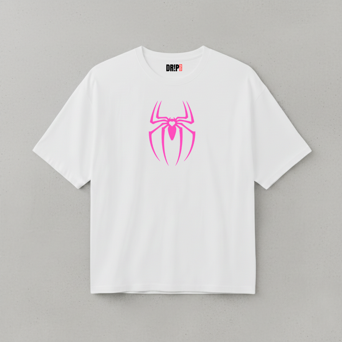 SPIDERGIRL OVERSIZED WHITE T-SHIRT