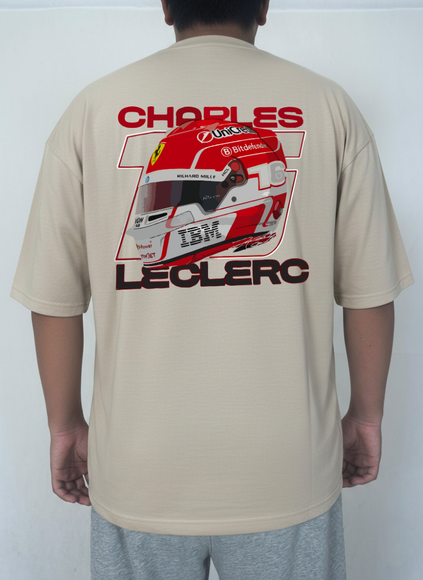CHARLES LECLERC HELMET OVERSIZED SKIN T-SHIRT