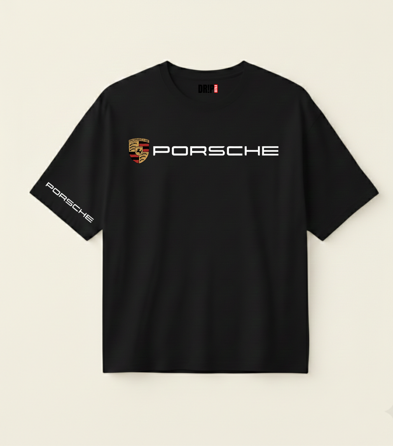 PORSCHE 911 OVERSIZED BLACK T-SHIRT