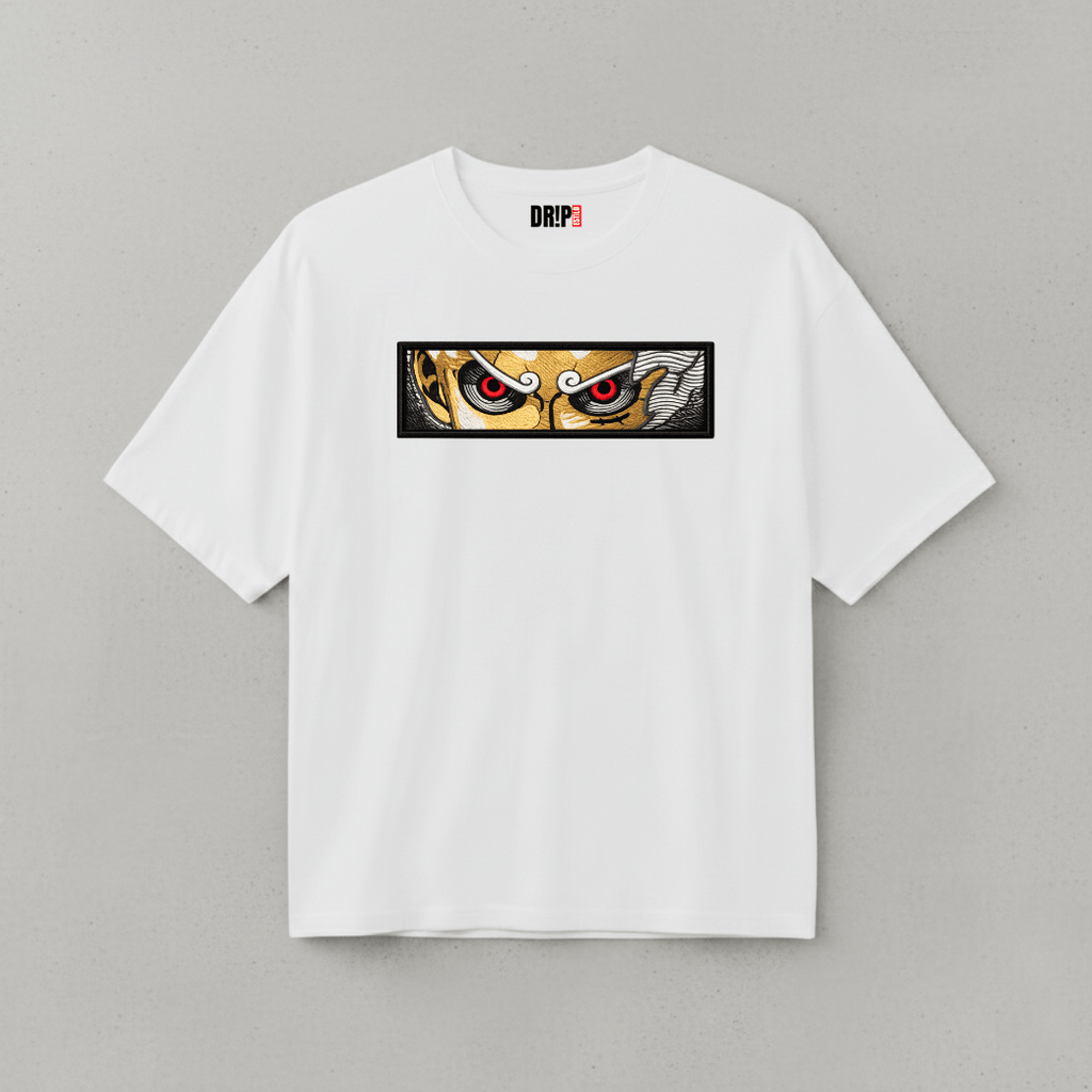 ONEPIECE LUFFY GEAR 5 OVERSIZED WHITE TEE