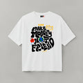 MAKE MONEY OVERSIZED WHITE T-SHIRT