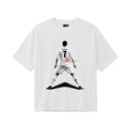 CRISTIANO RONALDO CR7 OVERSIZED WHITE T-SHIRT