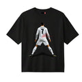 CRISTIANO RONALDO CR7 OVERSIZED BLACK T-SHIRT