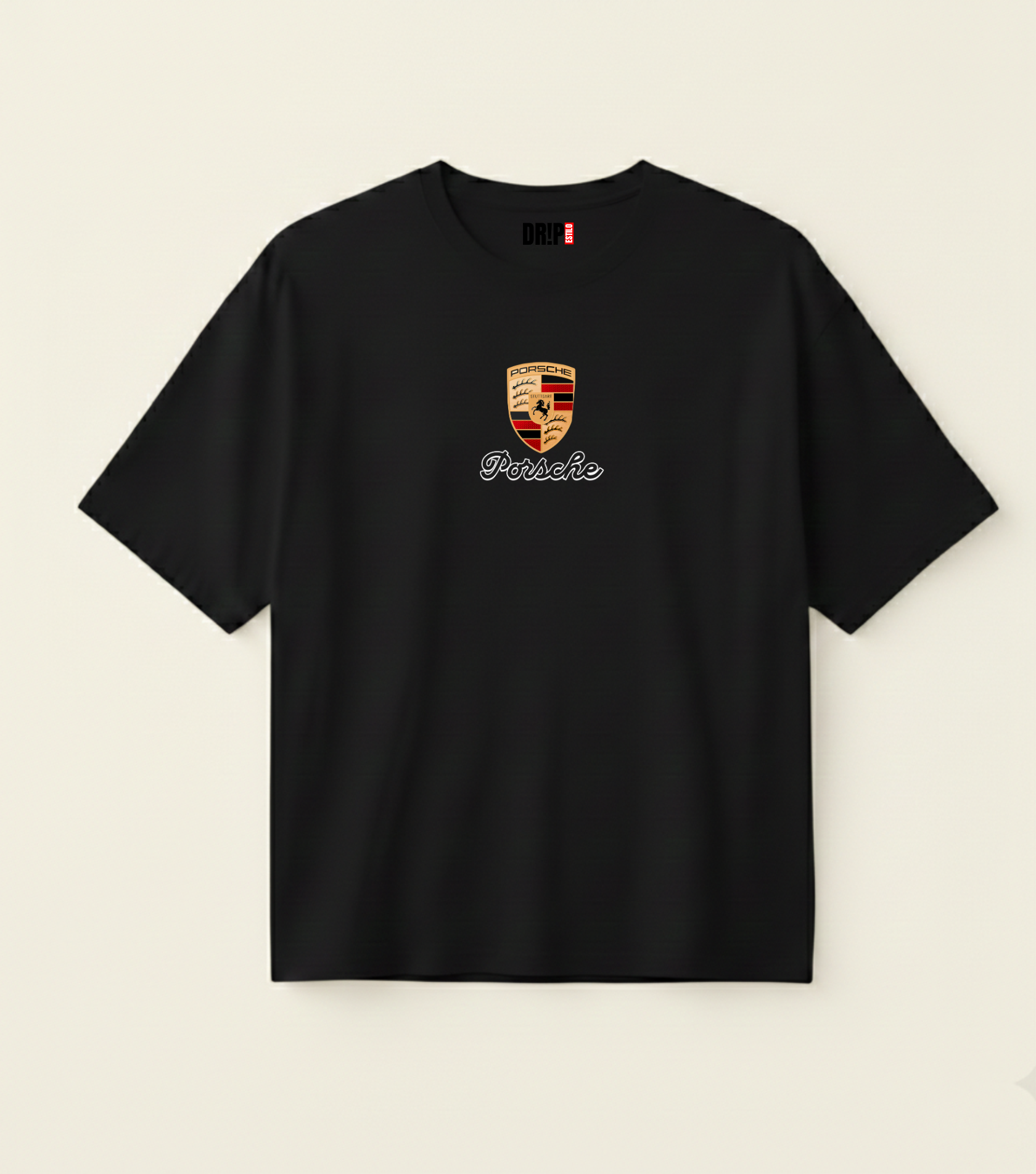 PORSCHE 911 OVERSIZED BLACK T-SHIRT
