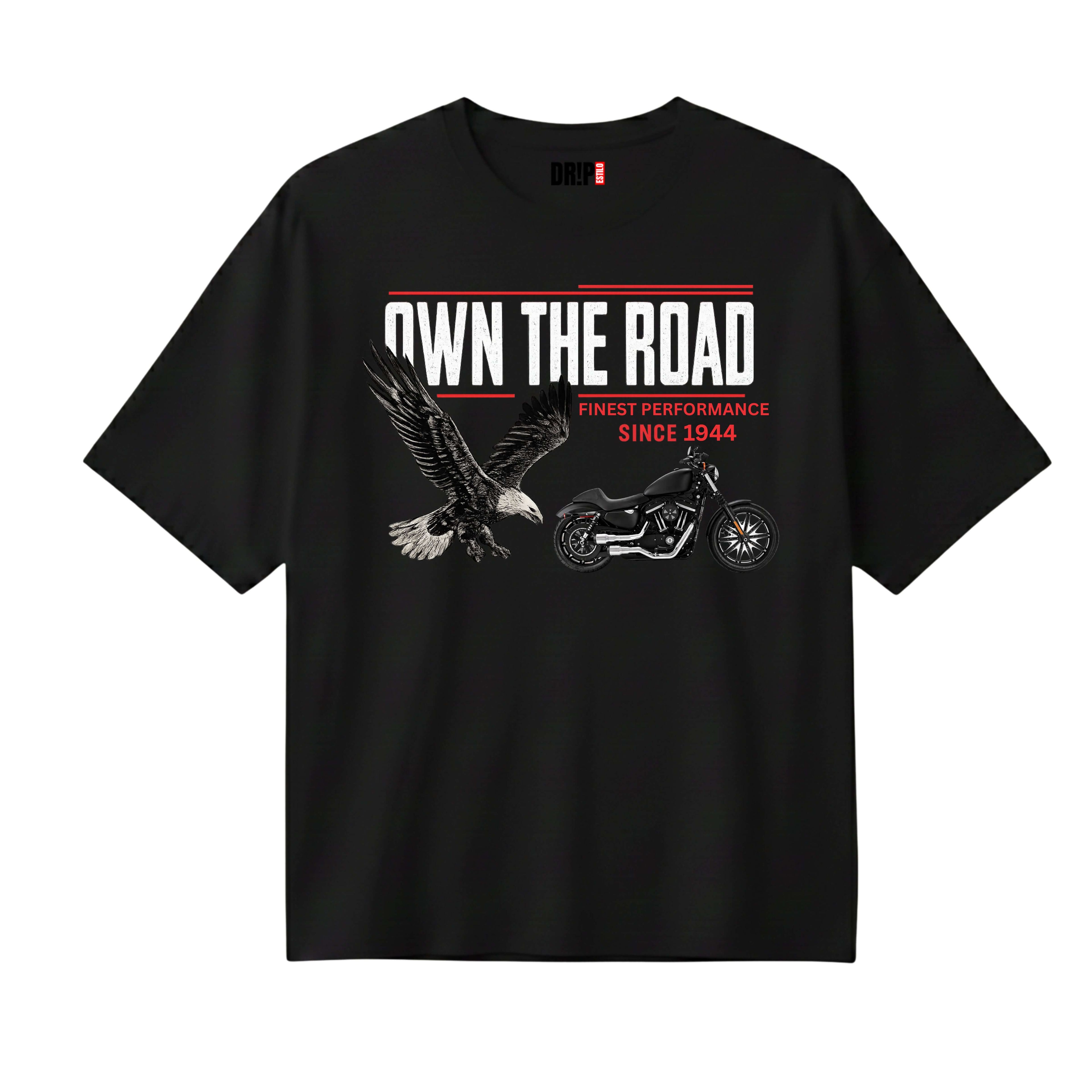 HARLEY DAVIDSON OWN IT OVERSIZED BLACK T-SHIRT
