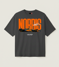 LANDO NORRIS OVERSIZED CHARCOAL GREY T-SHIRT