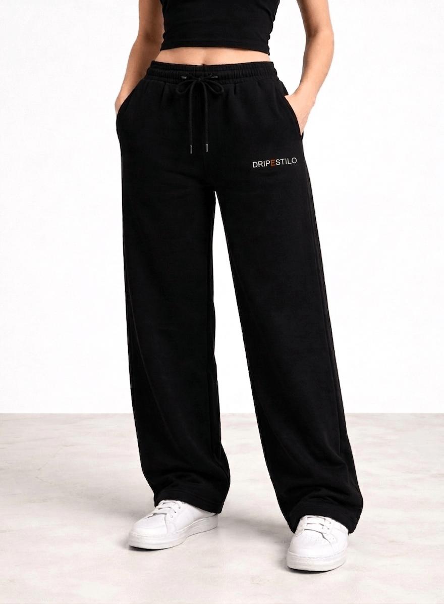 WOMEN'S LOOSE FIT BLACK TROUSER
