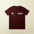 NY REGULAR FIT MAROON GRAPHIC T-SHIRT