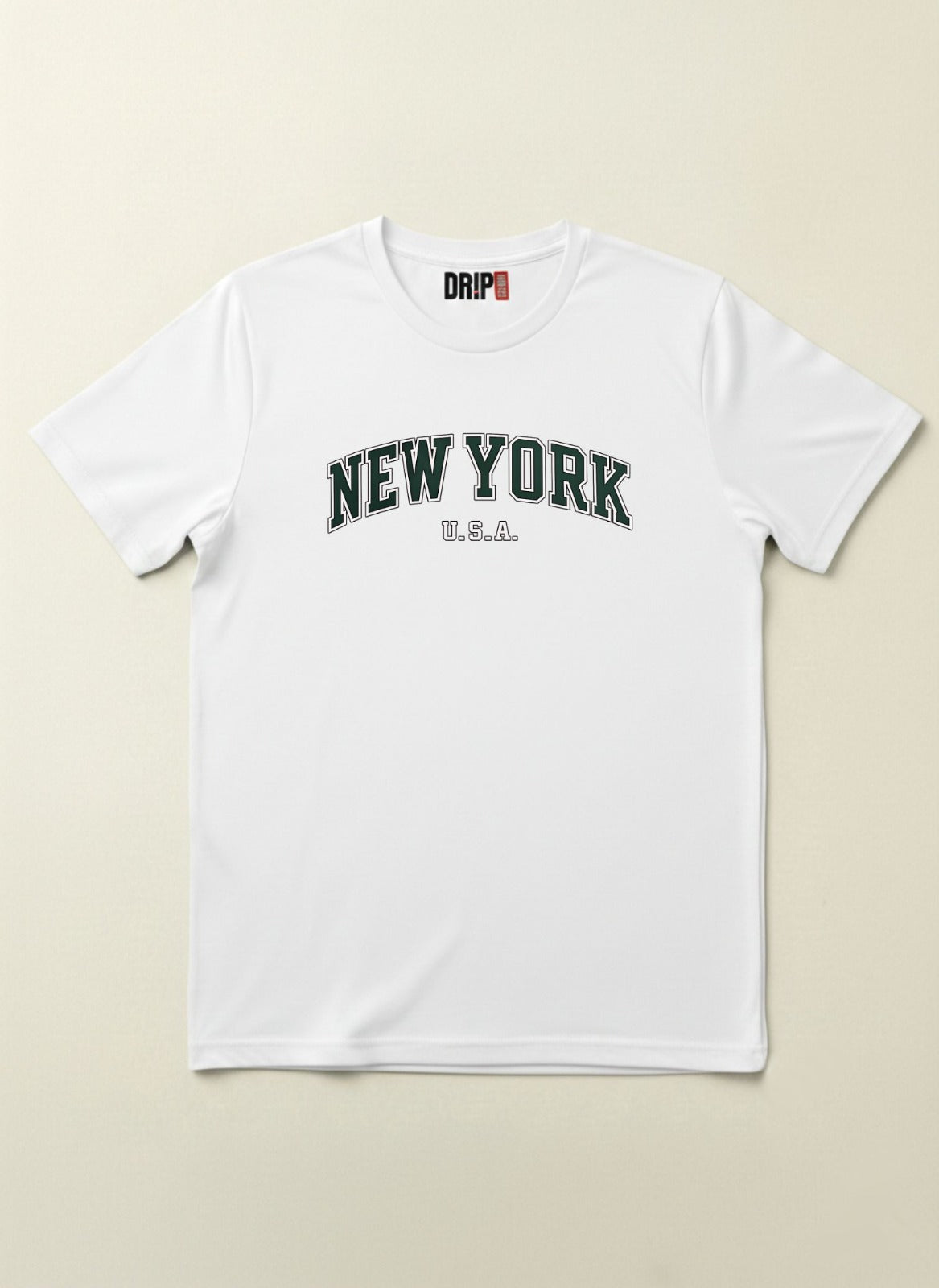 NEW YORK REGULAR FIT WHITE GRAPHIC T-SHIRT