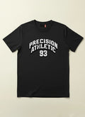 PRECISION ATHLETIC REGULAR FIT BLACK GRAPHIC T-SHIRT