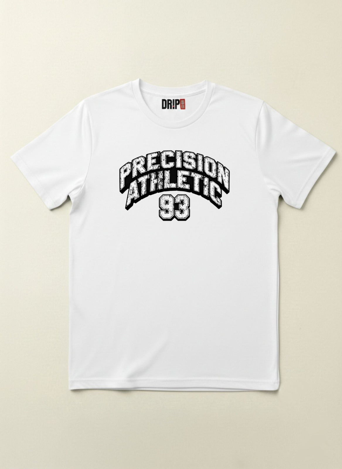 PRECISION ATHLETIC REGULAR FIT WHITE GRAPHIC T-SHIRT