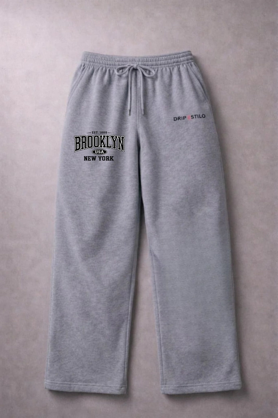 BROOKLYN LOOSE FIT HEATHER GREY TROUSER